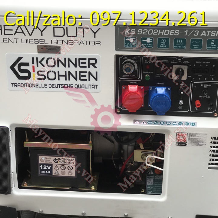 Máy phát điện diesel Konner & Sohnen KS 920HDES